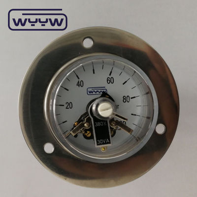 60 มม ไฮดรอลิก แจ็ค เครื่องวัดแรงดัน Manometer กับ Back Flange