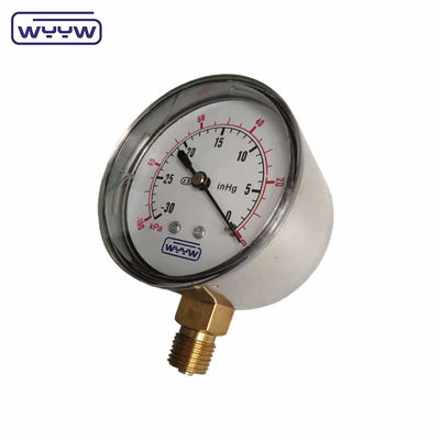 นาแมนโมเมตร ss 63mm inH2O wc mbar กลองระบายความดัน