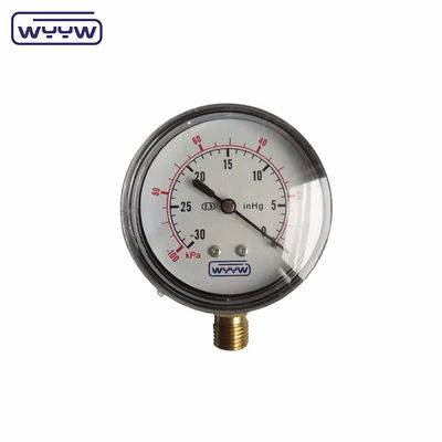 นาแมนโมเมตร ss 63mm inH2O wc mbar กลองระบายความดัน