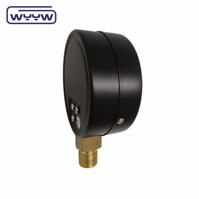 นาฬิกาต่ํา SS 63mm InH2O WC เครื่องวัดความดัน Mbar Bellows เครื่องวัดความดัน