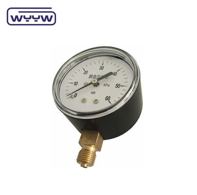 Bellows ประเภท แคปซูล เครื่องวัดความดัน 63mm InH2O Manometer 100 Mbar