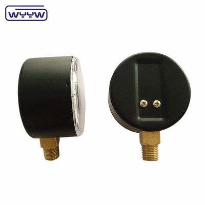 Bellows ประเภท แคปซูล เครื่องวัดความดัน 63mm InH2O Manometer 100 Mbar