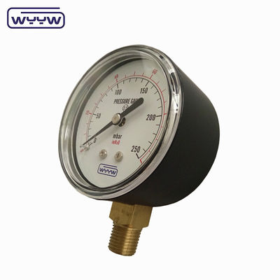 150mbar Low Bellows ประเภท เครื่องวัดแรงดัน 63 มิลลิเมตร