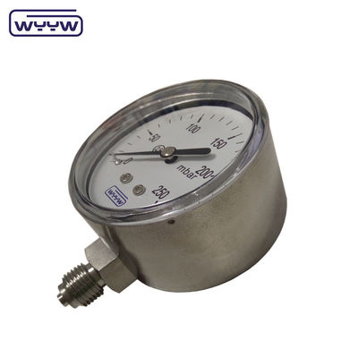 MMWC &amp; Mbar 63mm แคปซูลเครื่องวัดความดัน นาโนเมตร วัสดุเหล็กไร้ขัด