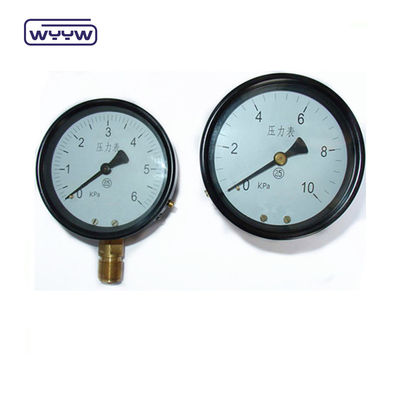 80mm Kpa Mbar Bellows เครื่องวัดความดัน เครื่องวัดความดันต่ํา