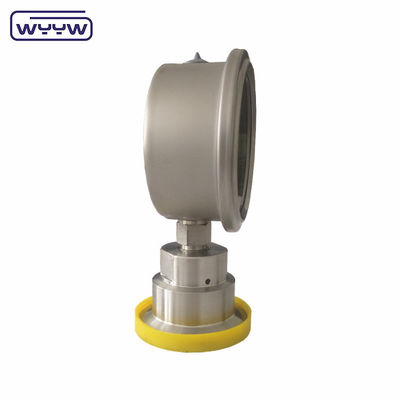 304 มานโมเมตร 1.5in. (50.5mm OD) Tri Clamp Membrane Pressure Gauge SS316 โลหะไร้ขัด