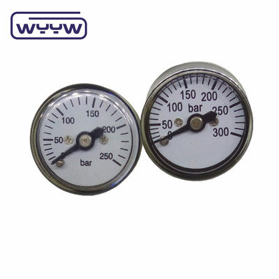 1&quot; 25mm Bar มินิ เครื่องวัดความดัน หลังติดกับพลาสติก