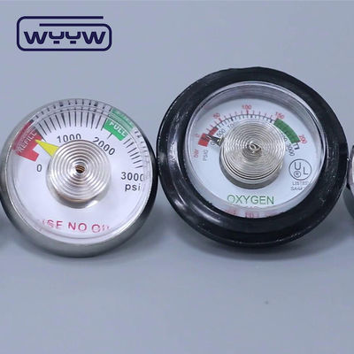 38mm ออกซิเจนใช้ไม่มีน้ํามัน psi manometer ความดันทางการแพทย์