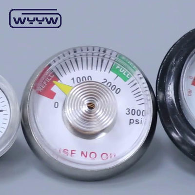 38mm ออกซิเจนใช้ไม่มีน้ํามัน psi manometer ความดันทางการแพทย์