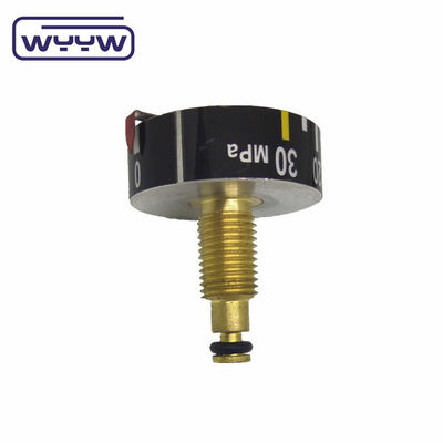 30mm 1/8&quot; Bsp มินิ เครื่องวัดความดัน 4500 Psi วัสดุทองแดงเคลือบโครม