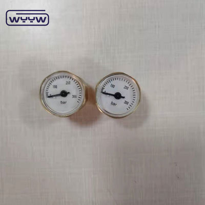 minitura bourdon tube pressure gauge ทองแดง 28mm 315bar mini air pressure gauge สําหรับเพนท์บอลและปืนอากาศ PCP