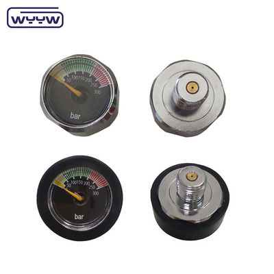 มินิมาโนเมตร 22 มิลลิเมตร 1/8bspp นาฬิกาไหลของก๊าซ pcp inline dive gauge bar scuba pressure gauge