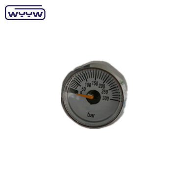 มินิมาโนเมตร 22 มิลลิเมตร 1/8bspp นาฬิกาไหลของก๊าซ pcp inline dive gauge bar scuba pressure gauge