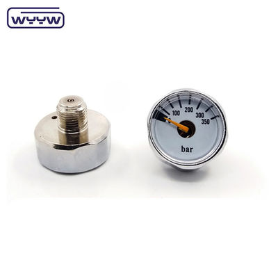 OEM จีน ราคาของกว้าง 28 มิลลิเมตร 1/8 &quot;bspp บอร์ดอนท่อ manometer PCP paintball ทองแดงเครื่องวัดความดัน 315 bar