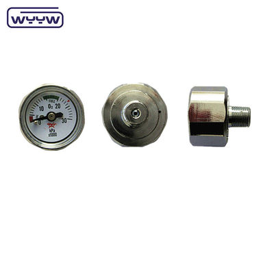 เครื่องวัดความดันขนาดเล็ก มะโนเมตร 23 มิลลิเมตร 22 มิลลิเมตร Hexagon Mini Air Pressure Gauge