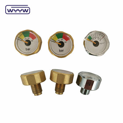 เครื่องวัดความดันขนาดเล็ก มะโนเมตร 23 มิลลิเมตร 22 มิลลิเมตร Hexagon Mini Air Pressure Gauge