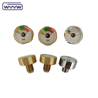 1 นิ้ว 25mm Bar Psi เครื่องวัดแรงกดขนาดเล็ก 1/8 Npt การรับประกัน 1 ปี
