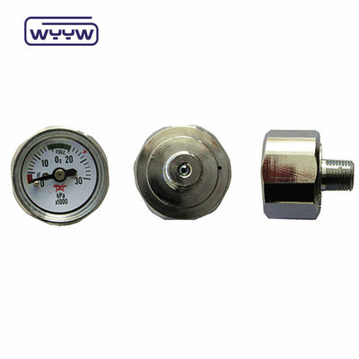 1 นิ้ว 25mm Bar Psi เครื่องวัดแรงกดขนาดเล็ก 1/8 Npt การรับประกัน 1 ปี