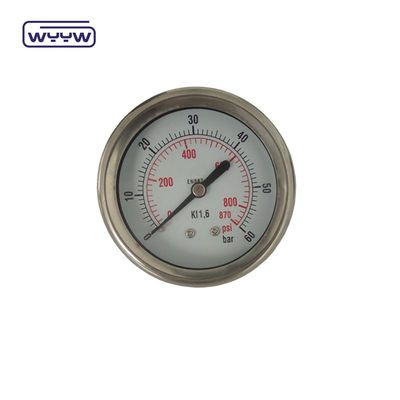 Axial Glycerine 63mm Compound Pressure Gauge เครื่องวัดความดันน้ําแบบไฮดรอลิก เครื่องวัดความดันน้ําแบบไฮดรอลิก