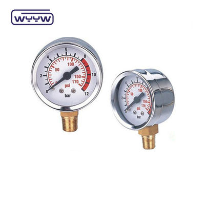 อุปกรณ์ไฮดรอลิก แบ็คกดดัน Gauge เหล็กไร้ขัด 60mm