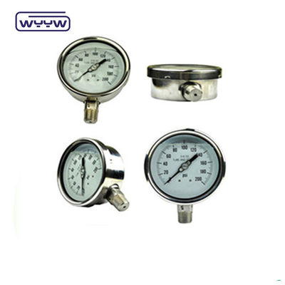 2.5&quot; สแตนเลส ด้านน้ํามัน เติมวัด Manometer ความดันสูง