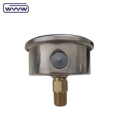 2.5" เครื่องวัดความดันทางด้านหลัง เครื่องวัดความดันสูงของกลีเซรีน