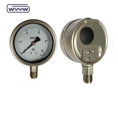 EN837-1 เครื่องวัดความดัน 63mm