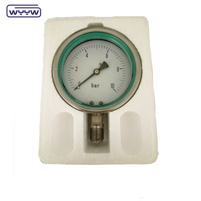 WYYW เครื่องวัดความดันสูง 60 มม เครื่องวัดความดันที่เต็มไปด้วยน้ํามันซิลิโคนสแตนเลสทั้งหมด