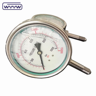 OEM ODM OBM เครื่องวัดความดันสูง เครื่องวัดความดันที่เต็มไปด้วยของเหลว เครื่องวัดความดัน 1000 บาร์