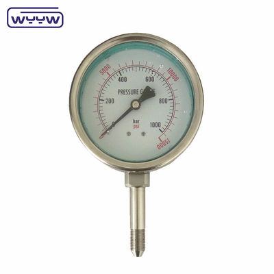 OEM ODM OBM เครื่องวัดความดันสูง เครื่องวัดความดันที่เต็มไปด้วยของเหลว เครื่องวัดความดัน 1000 บาร์