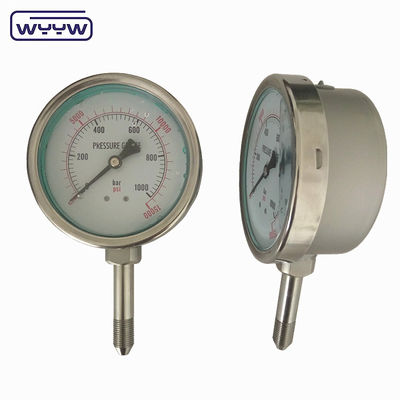 OEM ODM OBM เครื่องวัดความดันสูง เครื่องวัดความดันที่เต็มไปด้วยของเหลว เครื่องวัดความดัน 1000 บาร์