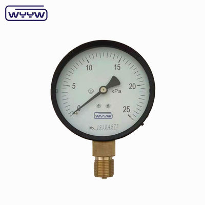 เครื่องวัดความดันในแคปซูล 100 Mbar Bellows Manometer 100mm G1/2&quot;