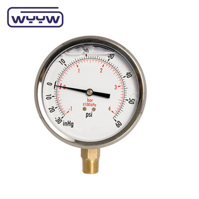 เครื่องวัดความดันส่วนผสม วัคคัมและเครื่องวัดความดันบวก 63mm 100mm