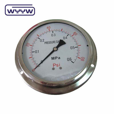 เครื่องวัดความดันแก๊สทองแดง Bourdon Tube Manometer Gauge เครื่องวัดระยะที่กําหนดเอง