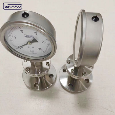 1/2 ขนาด Thread Bourdon Tube Pressure Gauge กับขนาดการเชื่อมต่อ NPT 1/4 นิ้ว สําหรับการวัดความดันที่แม่นยํา