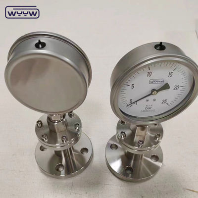 1/2 ขนาด Thread Bourdon Tube Pressure Gauge กับขนาดการเชื่อมต่อ NPT 1/4 นิ้ว สําหรับการวัดความดันที่แม่นยํา
