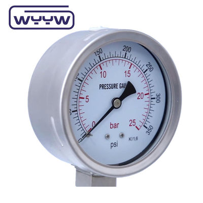 การปรับเปลี่ยนสแตนเลส Bourton Tube Gauge เติมด้วยความดันของเหลว
