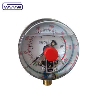 เครื่องวัดแรงดันไฟฟ้า 100 มม สําหรับวัดแรงดันอุตสาหกรรมในสภาพแวดล้อมที่ต้องการ