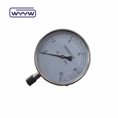 เครื่องวัดความดันแคปซูล 150 มิลลิเมตร วัสดุกระเป๋าเหล็กดําทนทานสําหรับสภาพแวดล้อมความดันสูง