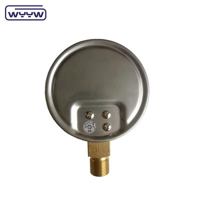 อลูมิเนียม สีดํา Pointer Capsule Pressure Gauge ทองแดงหรือสแตนเลส วัสดุ 1/4 และ 1/2 ขนาดการเชื่อมต่อ