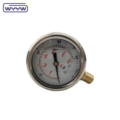 โฟสฟอร์ทองแดง Bourdon Tube วัสดุเครื่องวัดความดัน Manometer สําหรับการใช้งานความดันสูงถึง 0-1000bar ระยะ
