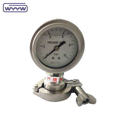 60 มม 100 มม Thread Standard PT Diaphragm Vacuum Gauge