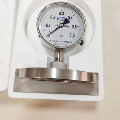 การเชื่อมโยงด้านล่าง NPT Thread Standard Diaphragm Type Pressure Gauge สําหรับการควบคุมและติดตามความดันที่แม่นยํา