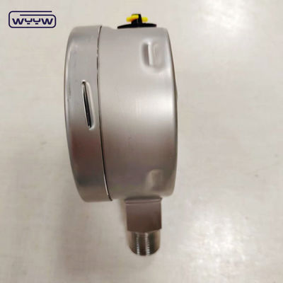 สายสลัด Ss304 กล่อง ss316 ใยกลิสเซอรีน เติมเครื่องวัดความดันแก้วความปลอดภัย พร้อมตัวชี้ปรับ