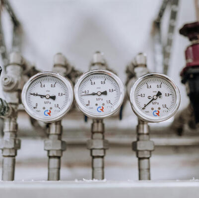 เกจวัดแรงดันไดอะแฟรมขนาดหน้าแปลน DN25 พร้อมติดตั้งด้านล่างและโครงสร้างท่อบอร์ดัน สำหรับงานอุตสาหกรรม