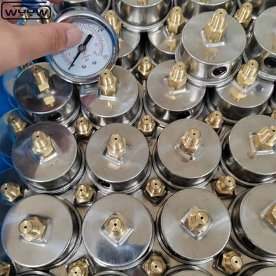 เกจวัดแรงดันสุญญากาศสแตนเลสสตีล พร้อมหน้าปัดขนาด 2 นิ้ว และช่วงแรงดันที่กำหนดเอง