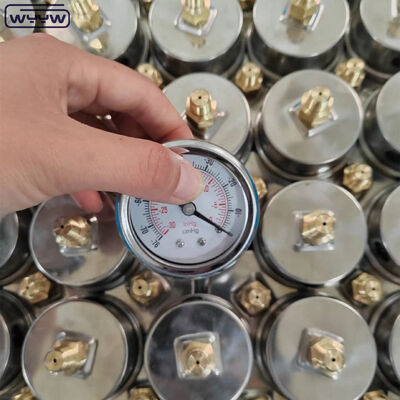 เกจวัดแรงดันสุญญากาศสแตนเลสสตีล พร้อมหน้าปัดขนาด 2 นิ้ว และช่วงแรงดันที่กำหนดเอง