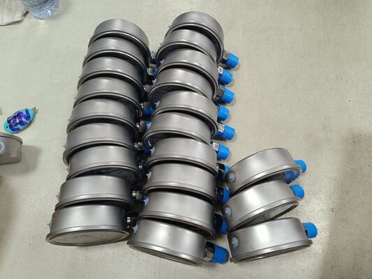 เครื่องวัดแรงดันไฮดรอลิกแบบเต็มของเหลวขนาด 4 นิ้ว ขนาด 100 มม.