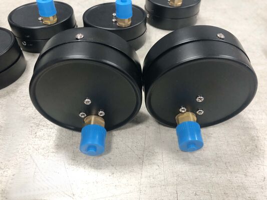 เกจวัดแรงดันถังลมขนาด 4 นิ้ว (100 มม.) พร้อมช่วง 0-1.6MPa และโซนปลอดภัยแบบมีสี