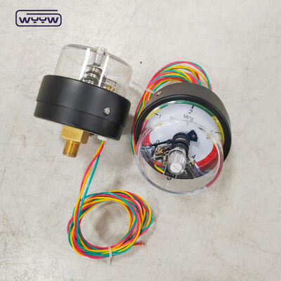 เกจวัดแรงดันไฟฟ้าแบบสัมผัส 63 มม. พร้อมการเชื่อมต่อด้านหลังและช่วง 4MPa สำหรับการใช้งานในอุตสาหกรรม